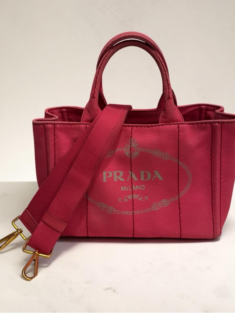 Prada Canapa Small Pink